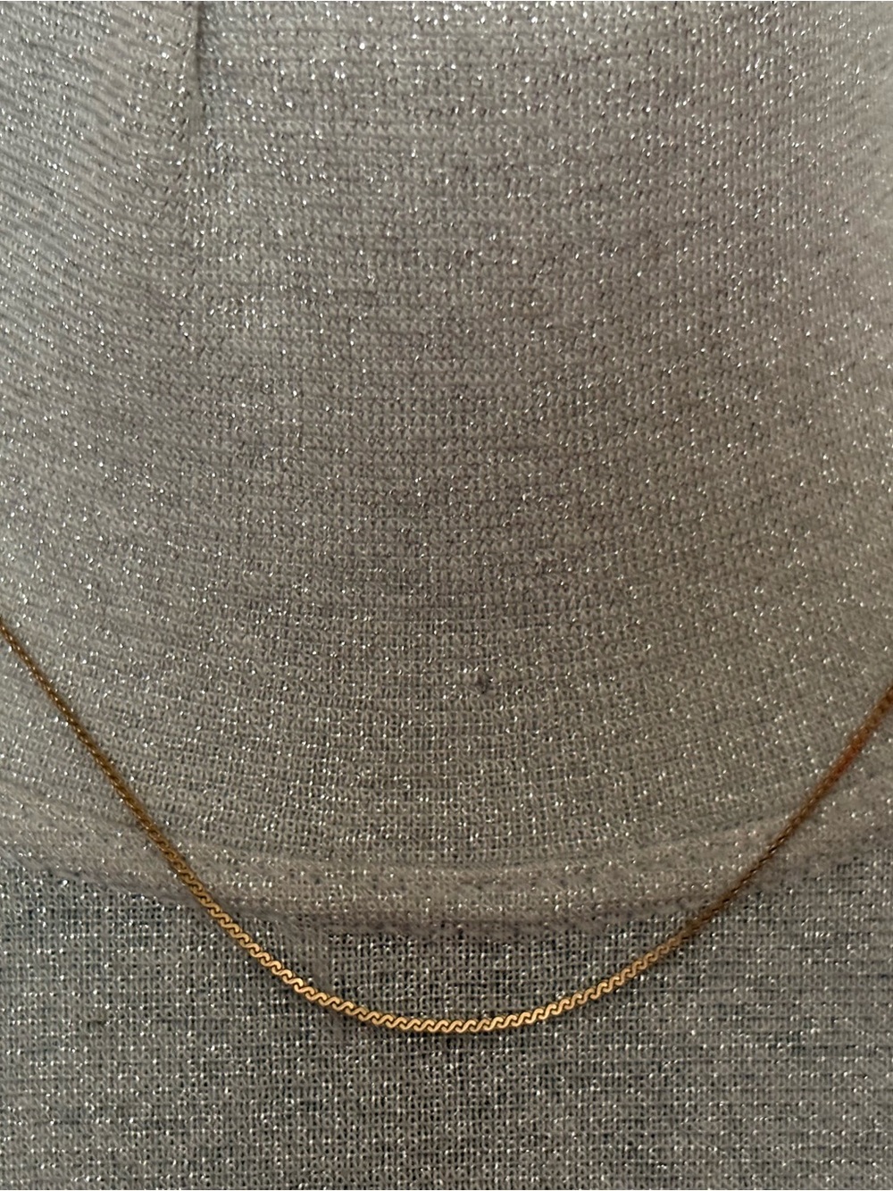 1/20 12KT Vintage Gold Rope Necklace - Sleek Everyday Shine - 18” Chain Classic
